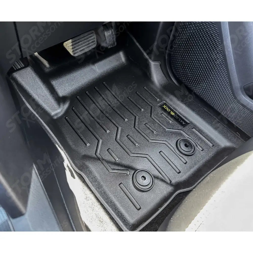 3d Tailored Mud Mats Black Mudblock For Ford Ranger & Raptor & Vw Amarok 2023 On