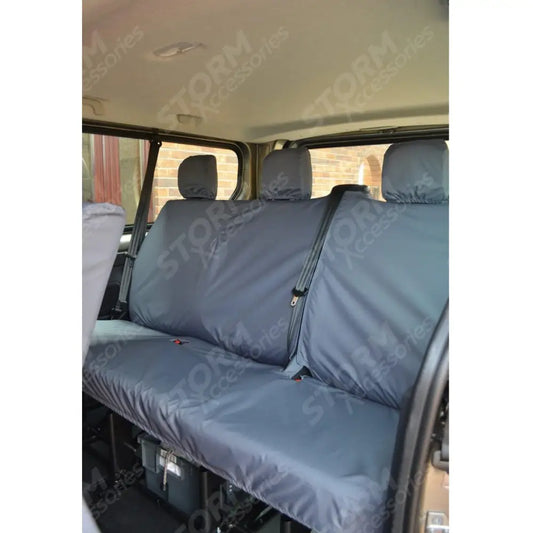 3rd Row Passenger Seat Covers Grey For Vauxhall Vivaro 2014-2019