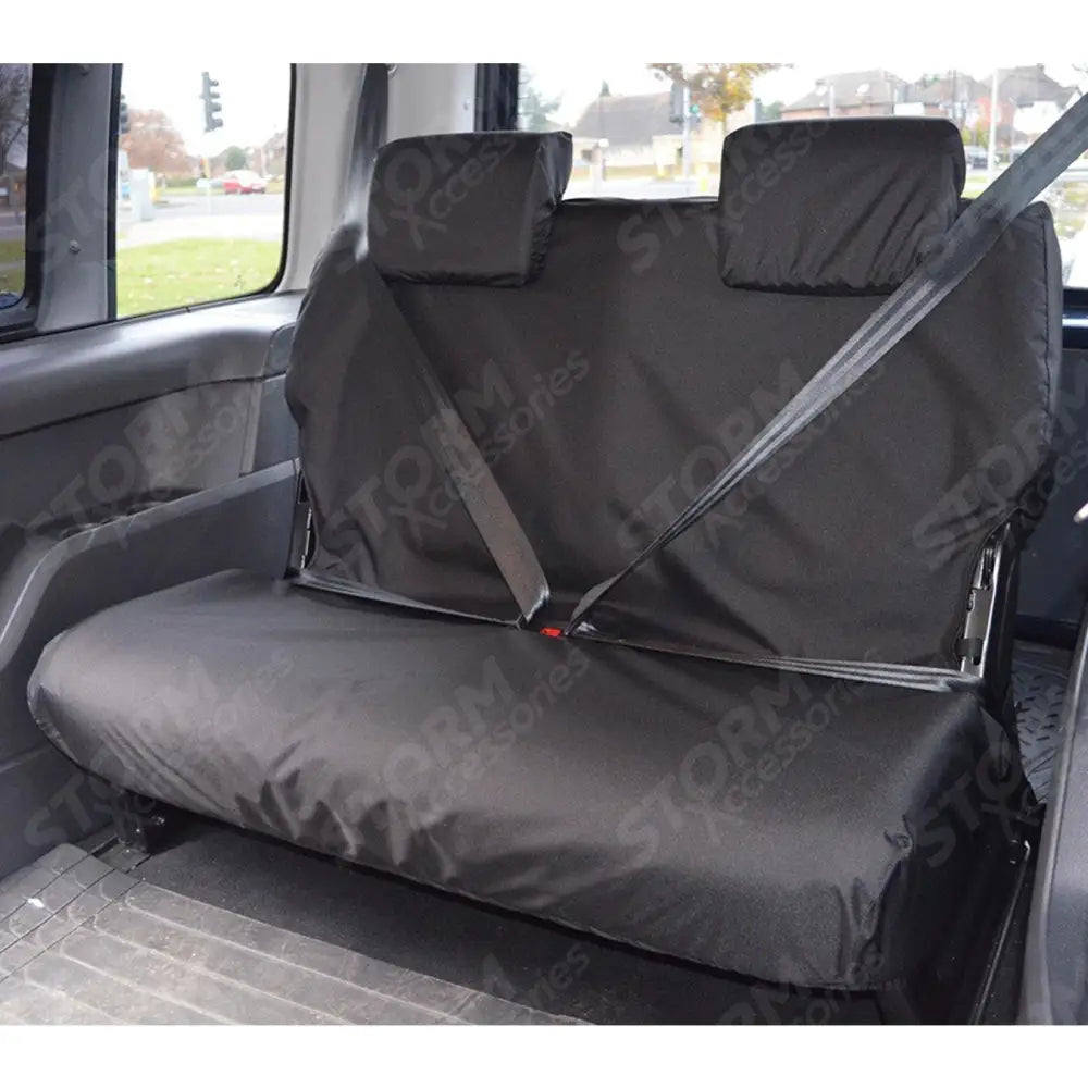 3rd Row Seat Covers Black For Vw Caddy 2004-2021