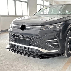 Volkswagen Tiguan MK3 2024+ R Line Front Splitter In Gloss Black