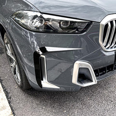 BMW X5 G05 (LCI) M Sport 2023+ Front Bumper Canards In Gloss Black