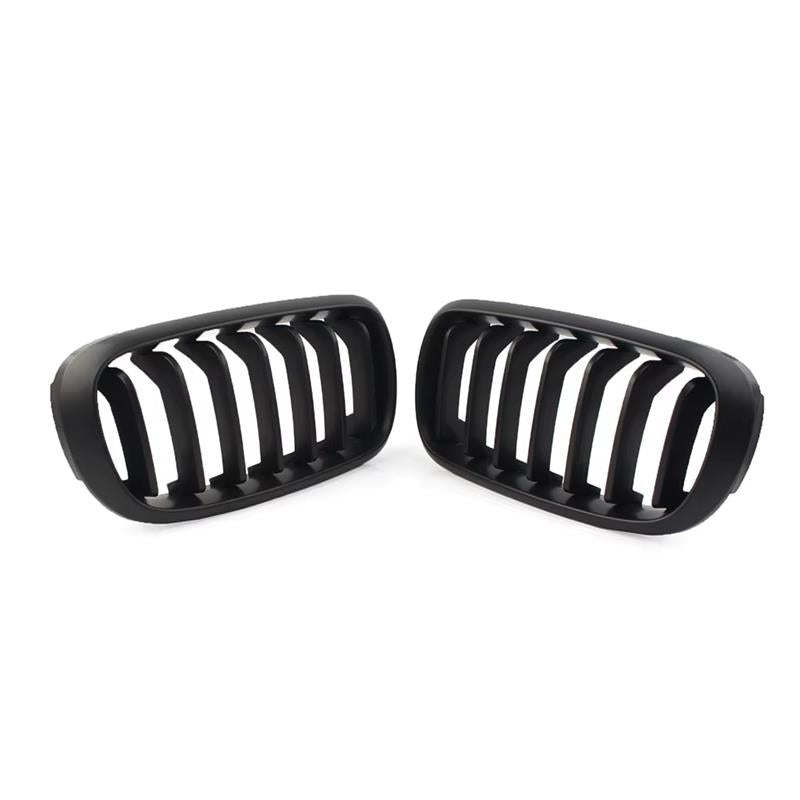 Bmw X5 F15 2013-2018 - Matte Black Front Grill - Solid Slat