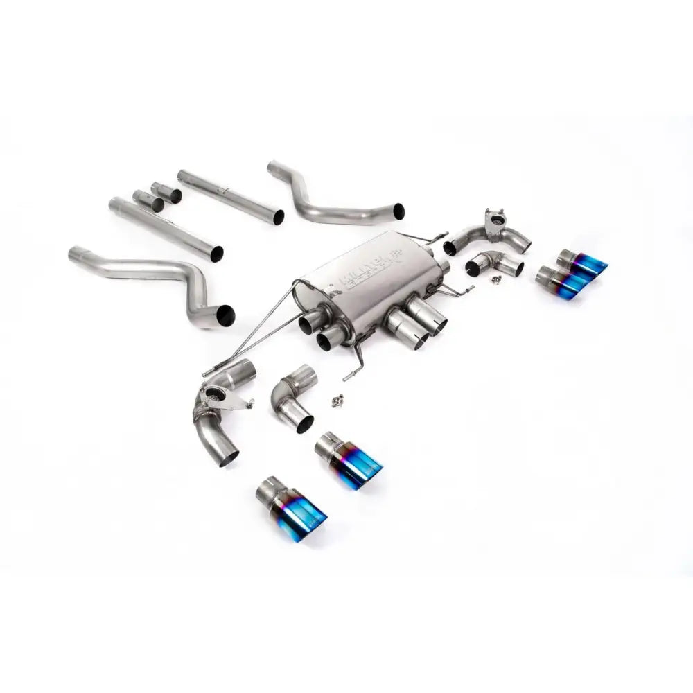 5.0 V8 525ps Milltek Sport Non Resonated Opf Back System Valaved For Land Rover Defender 90 2020+ GT-90 Burnt Titanium