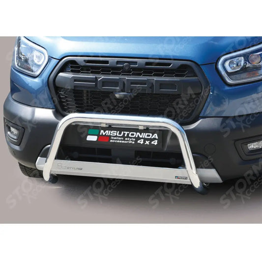 63mm Misutonida Front A-bar Stainless Finish For Ford Transit Trail 2020 On