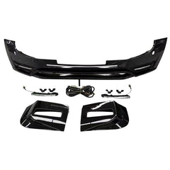 Land Rover Defender L663 90 / 110 / 130 2020 On - Front Bumper Splitter In Gloss Black