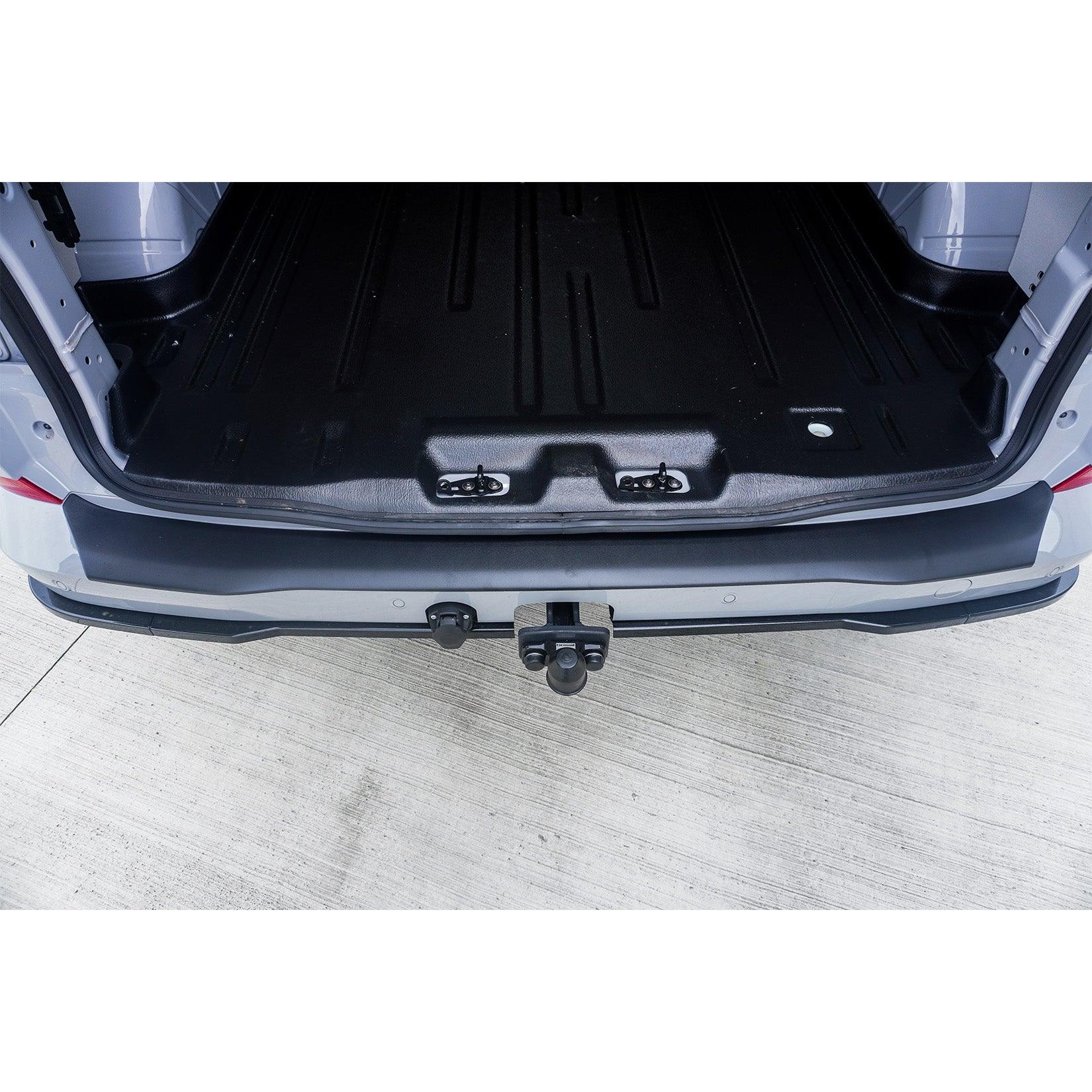 Ford Transit Custom MK2 2024+ Rear Bumper Protector Black Matte Texture Barn Door