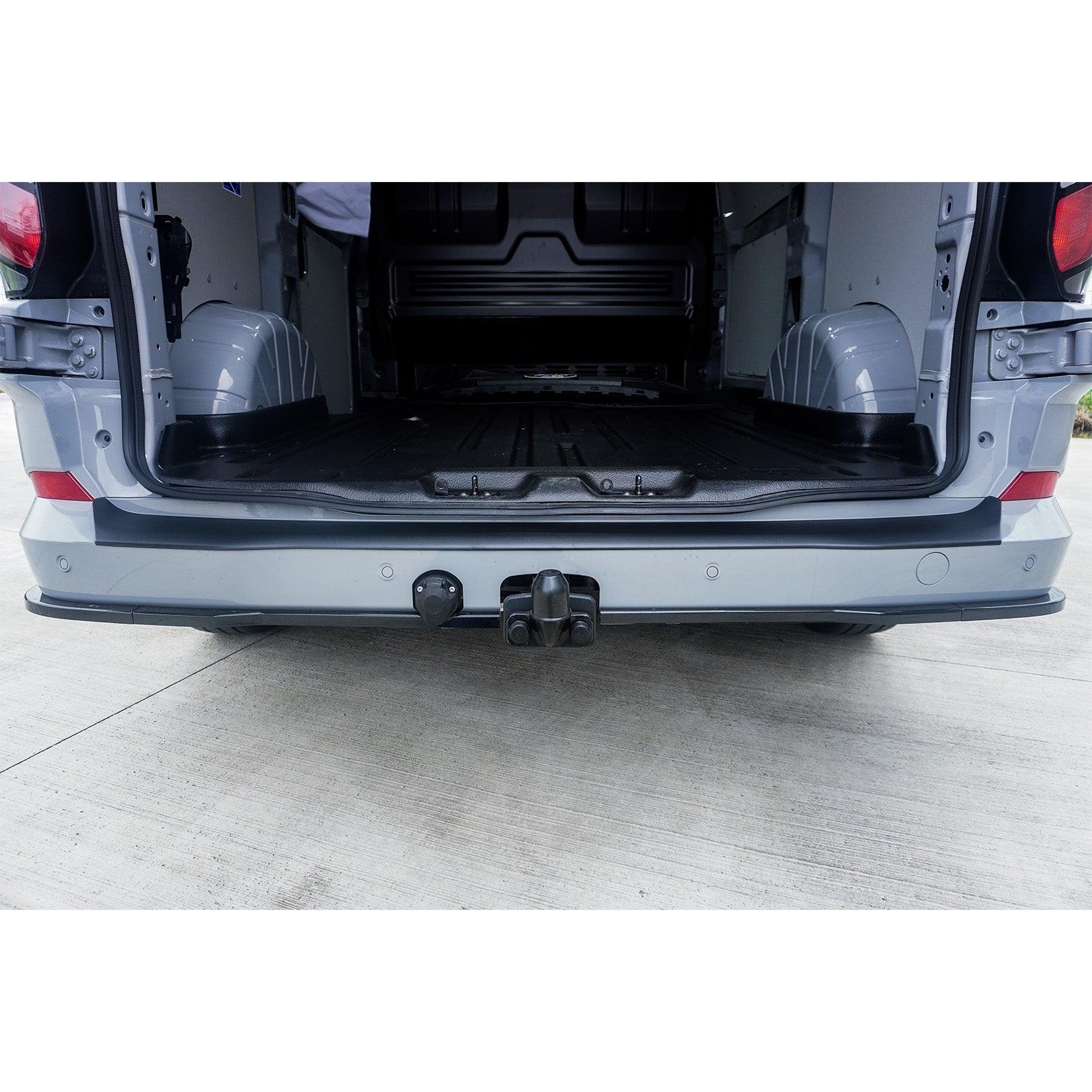 Ford Transit Custom MK2 2024+ Rear Bumper Protector Black Matte Texture Barn Door