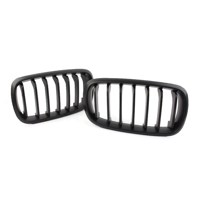 Bmw X5 F15 2013-2018 - Matte Black Front Grill - Solid Slat