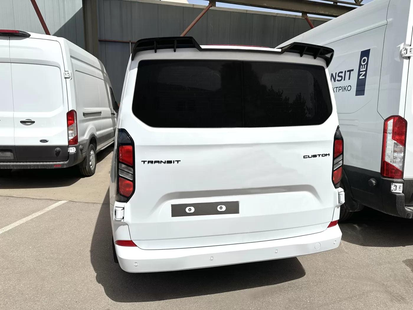 Ford Transit Custom 2023+ Trend & Limited Tailgate Rear Roof Spoiler -Unpainted