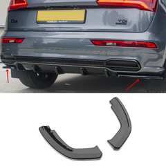 Audi SQ5 MK2 2017-2020 Rear Side Splitters / Audi Q5 S-Line MK2 2017-2020 Rear Side Splitters (2PCS)