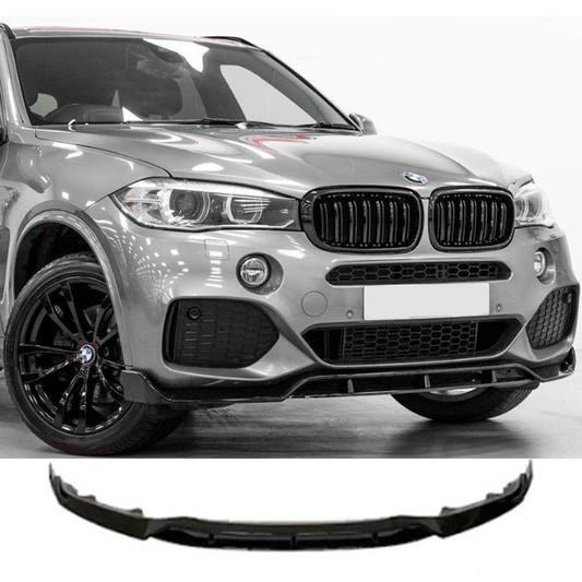 BMW X5 F15 2013-2018 Black Knight Front Splitter In Gloss Black