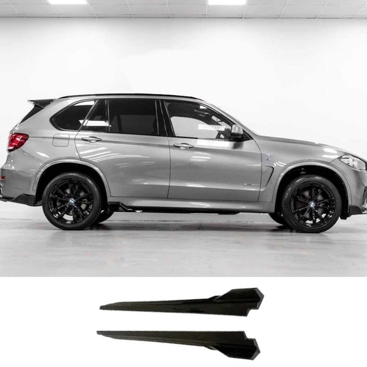BMW X5 F15 2013-2018 Black Knight Side Skirts In Gloss Black