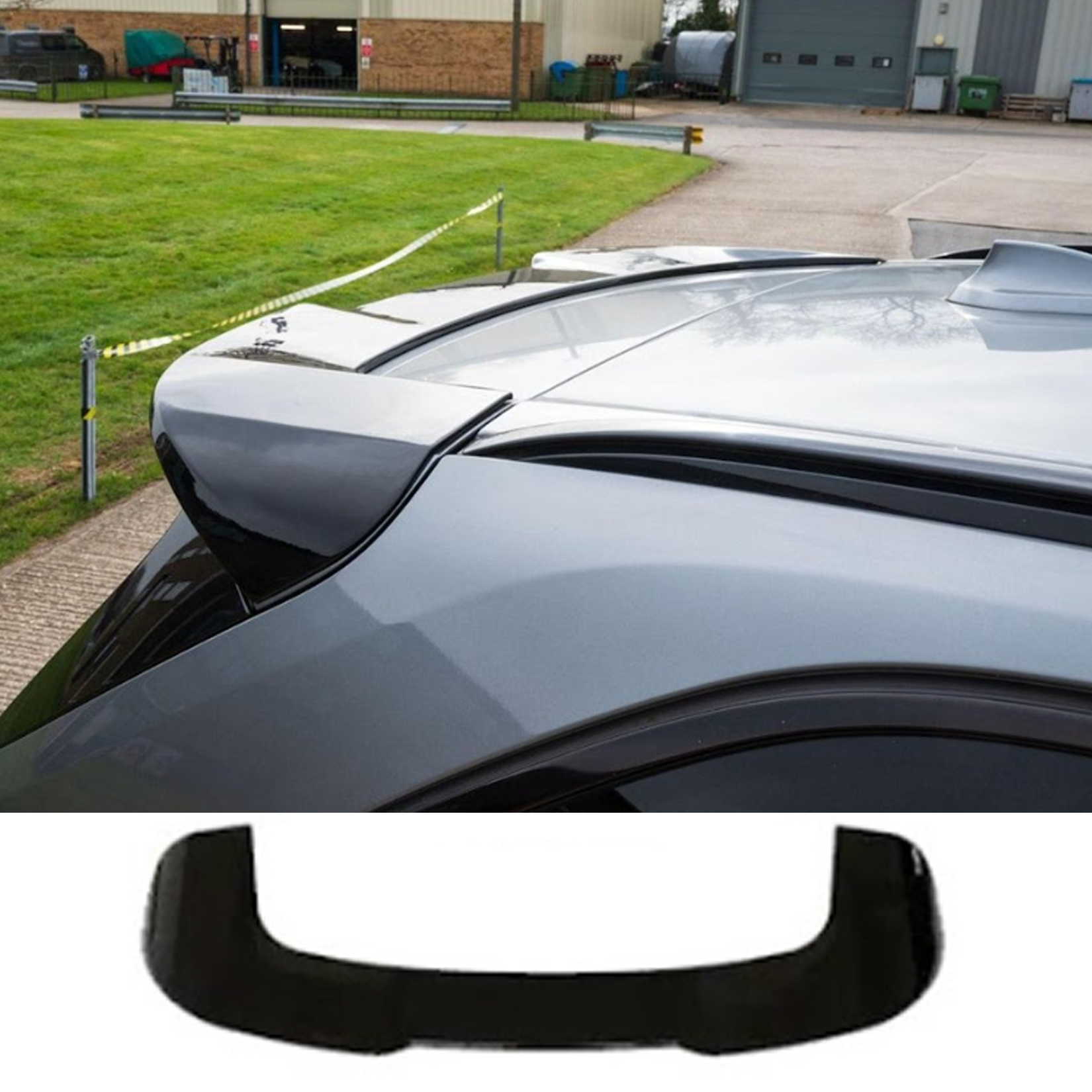 BMW X5 F15 2013-2018 Black Knight Rear Roof Spoiler In Gloss Black