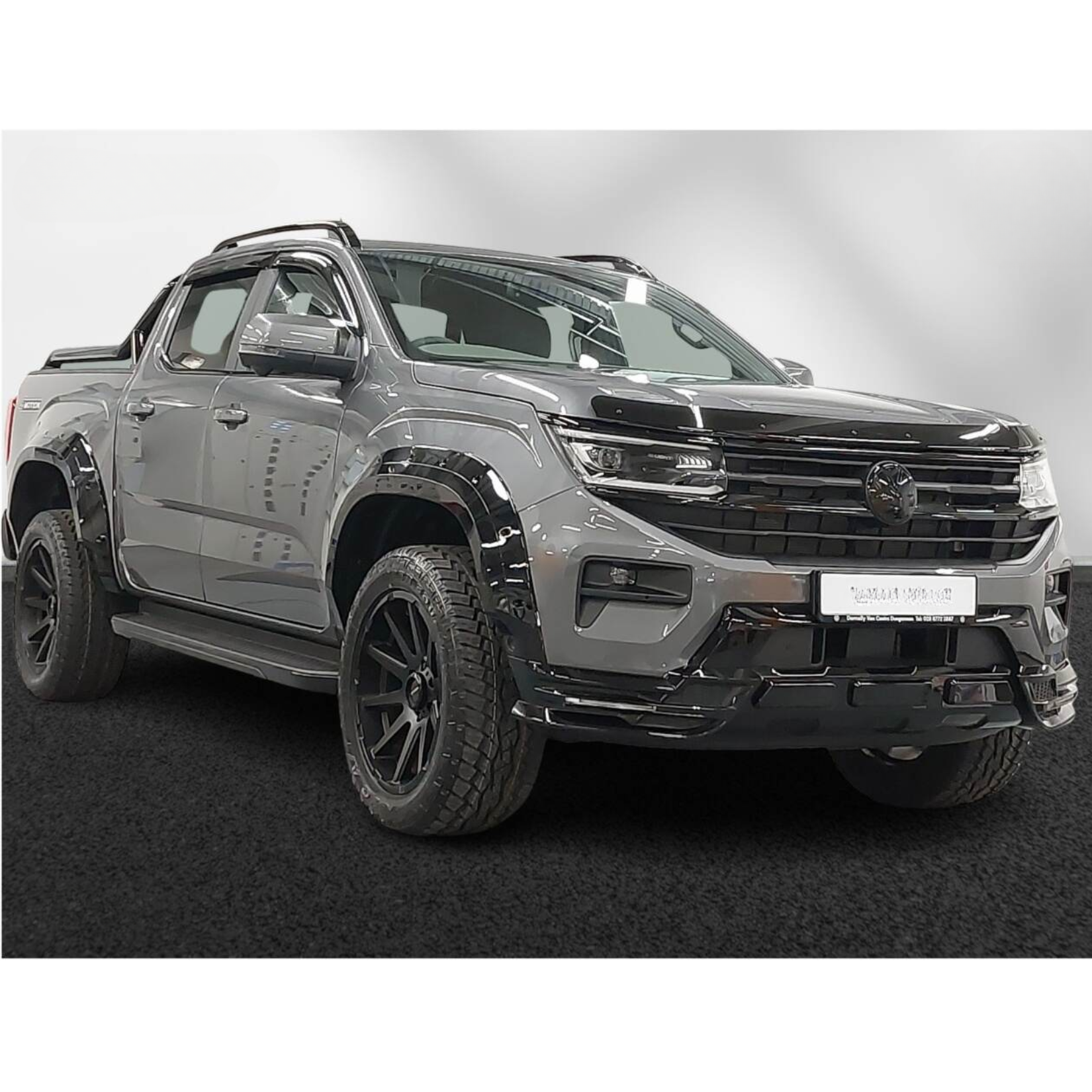 Volkswagen Amarok 2023+ Wide Trak Front Valance Splitter In Gloss Black