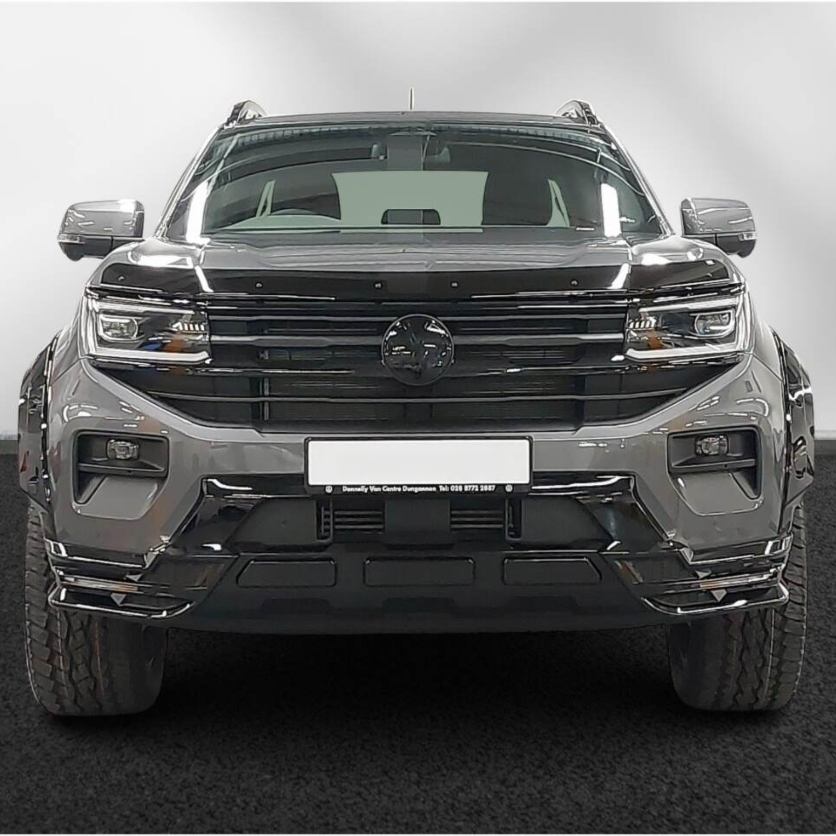 Volkswagen Amarok 2023+ Wide Trak Front Valance Splitter In Gloss Black