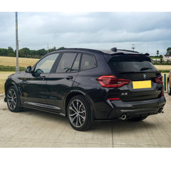 Bmw X3 G01 2018-2021 - Risper Rear Bumper Corner Splitters - Gloss Black