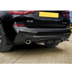 Bmw X3 G01 2018-2021 - Risper Rear Bumper Corner Splitters - Gloss Black