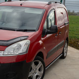 Citroen Berlingo - Peugeot Partner - 2008-2018 Black Side Bars - Angular - Short Wheel Base - 60mm