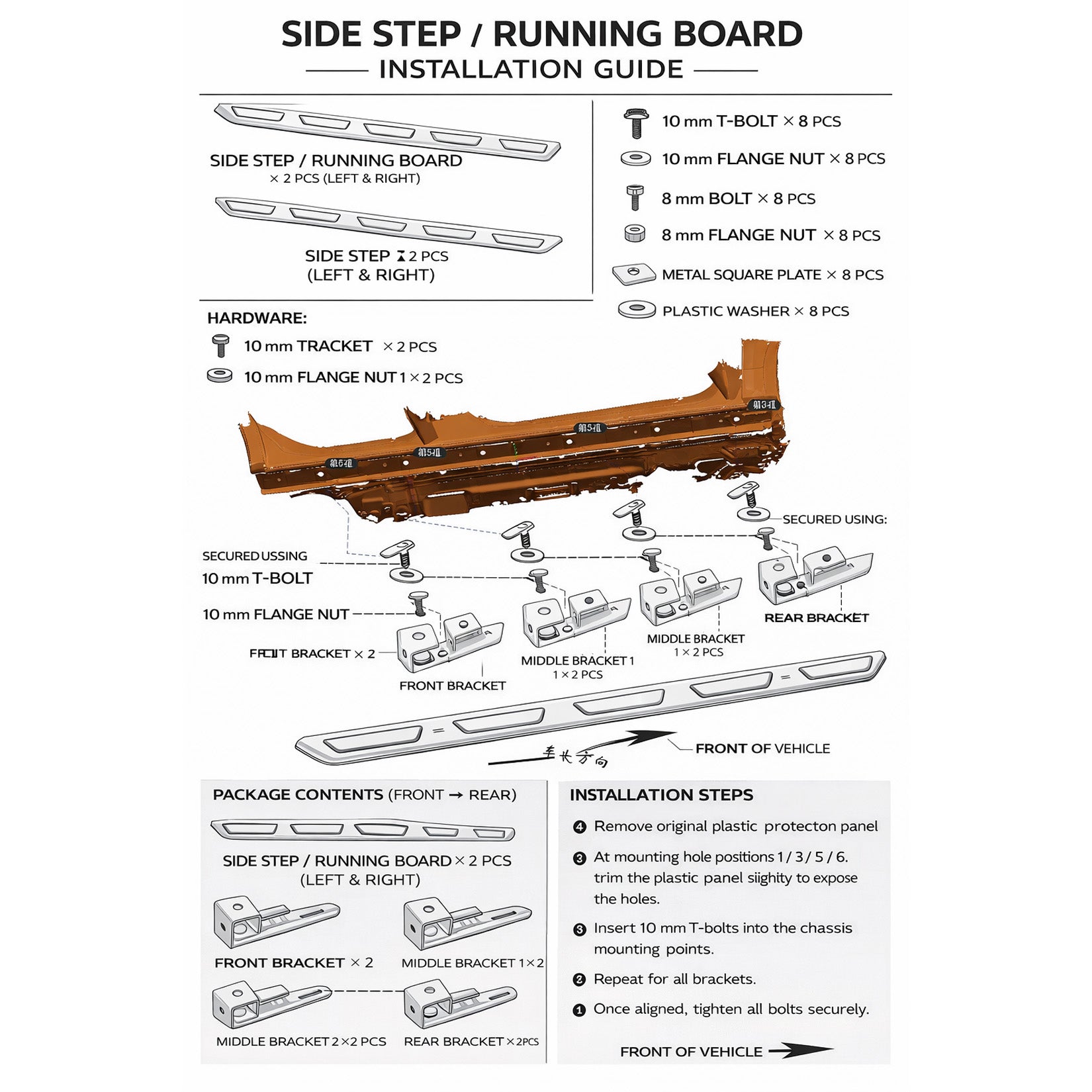 Audi Q5 2017 On Oem Style Stx Side Steps Running Boards - Pair