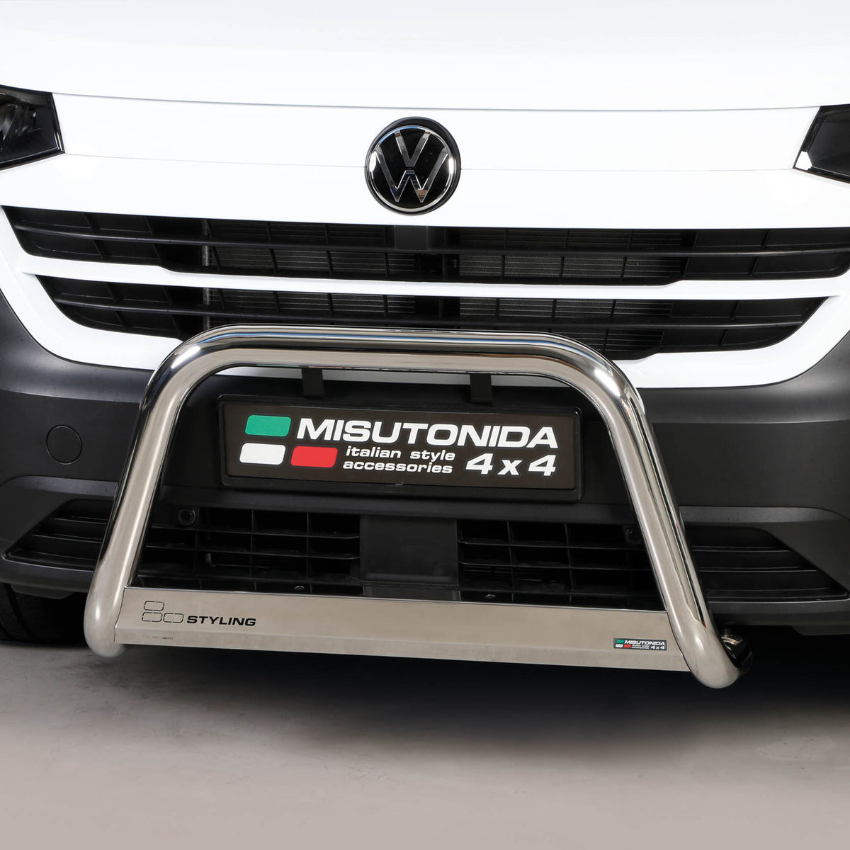 VW Transporter T7 2024 On Misutonida EU Approved Front A-Bar Stainless Steel Finish 63MM