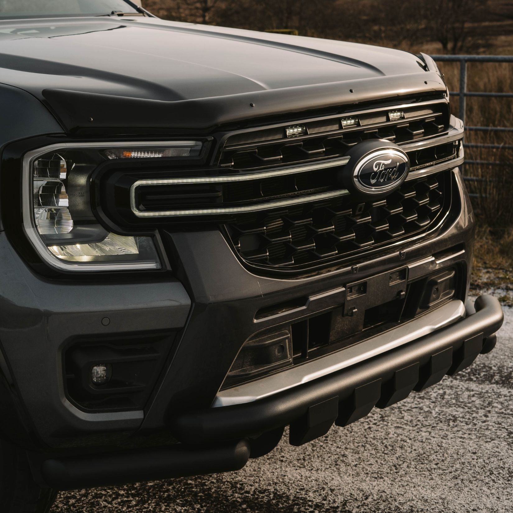 Ford Ranger 2023 On - Egr Bonnet Guard - Dark Smoke