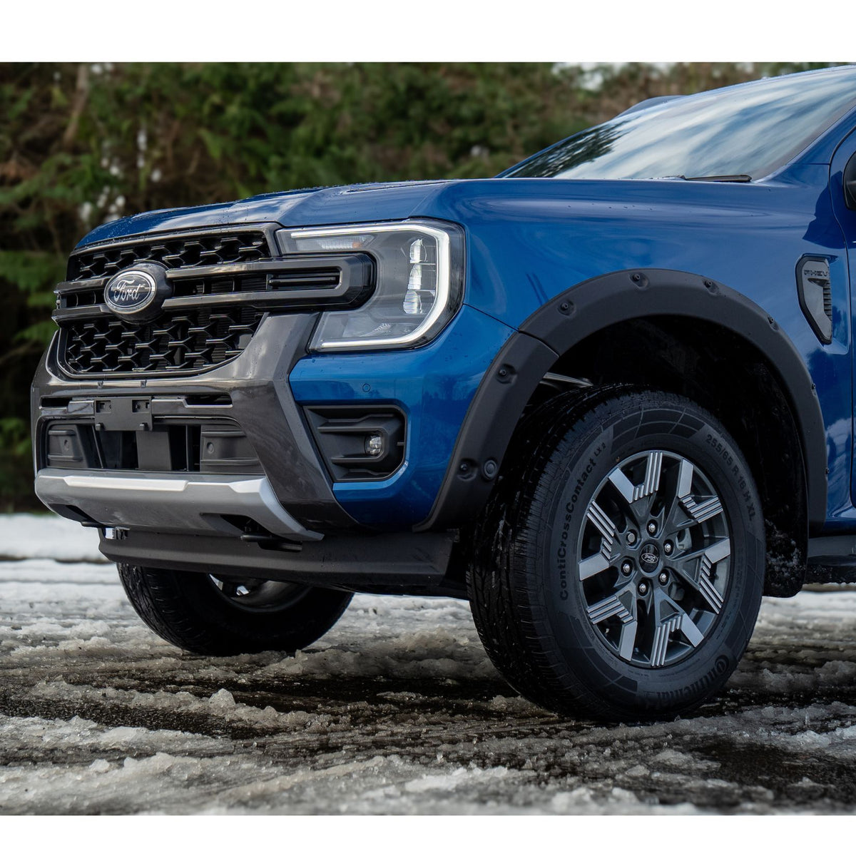 Ford Ranger 2023 On Double Cab EGR Wheel Arch Kit Bolt Look Matt Black Finish - 6 Pcs