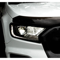 Ford Ranger T6 - 2016-2022 - Stx Head Light Guards Pair - Matte Black