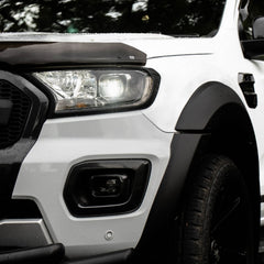 Ford Ranger T6 - 2016-2022 - Stx Head Light Guards Pair - Matte Black