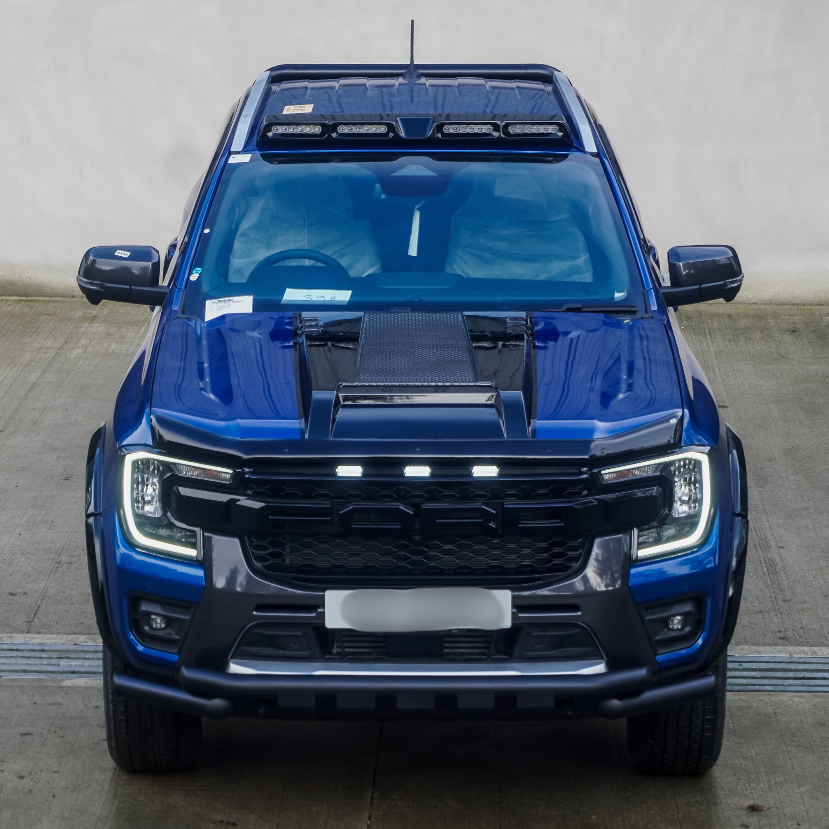 Ford Ranger T6 2023 On Stx Bonnet Scoop In Gloss Black