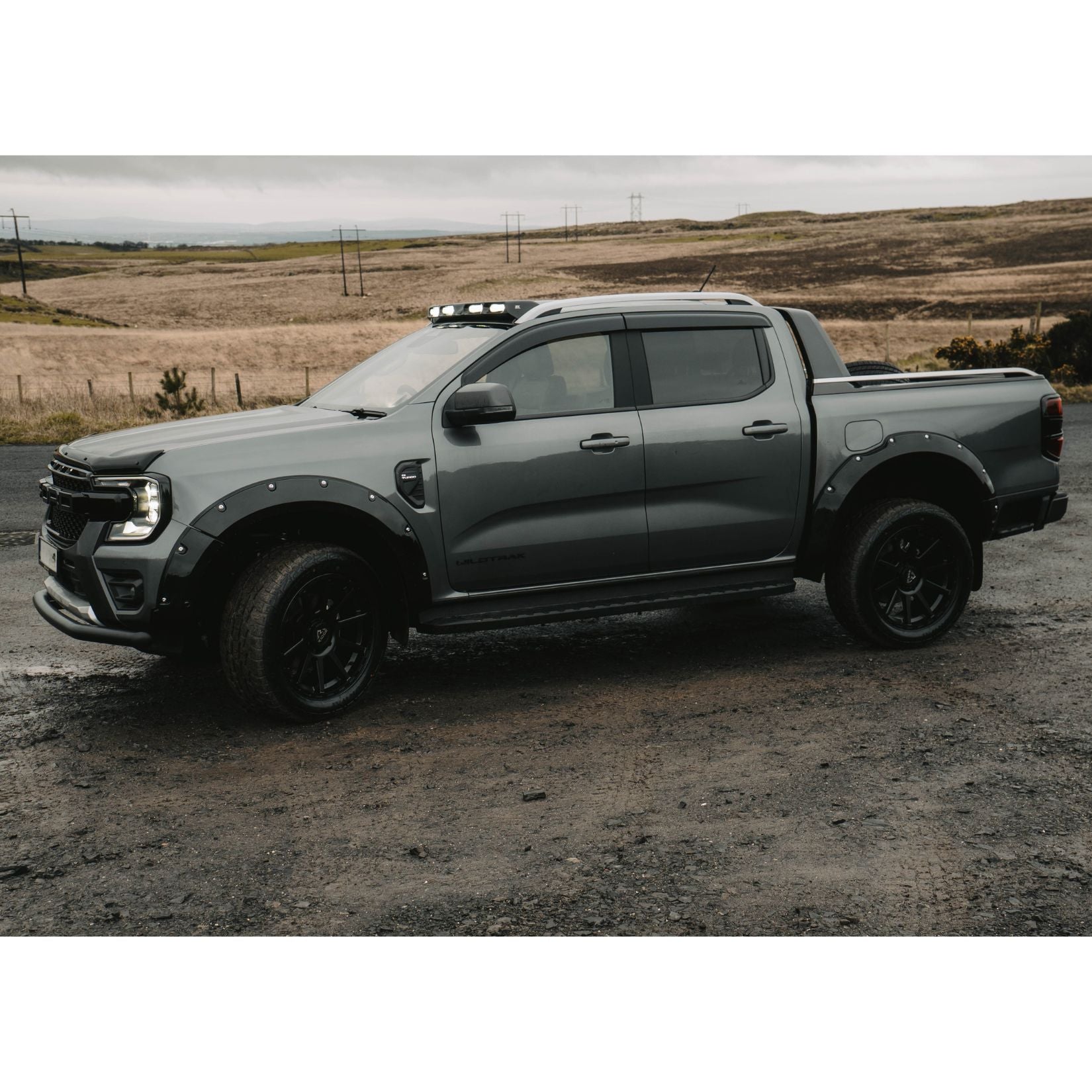Ford Ranger T9 2023 On Stx Bonnet Guard Protector In Black