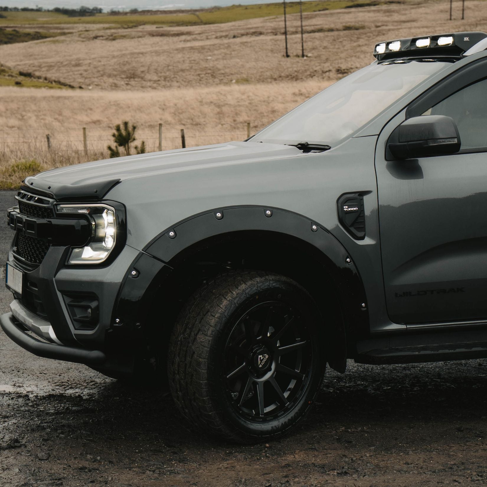 Ford Ranger T9 2023 On Stx Bonnet Guard Protector In Black