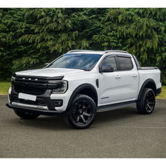 Ford Ranger Wildtrak 2023 On Double Cab STX V2 Wheel Arch Kit Smooth Look Matt Black Finish - 6 PCS