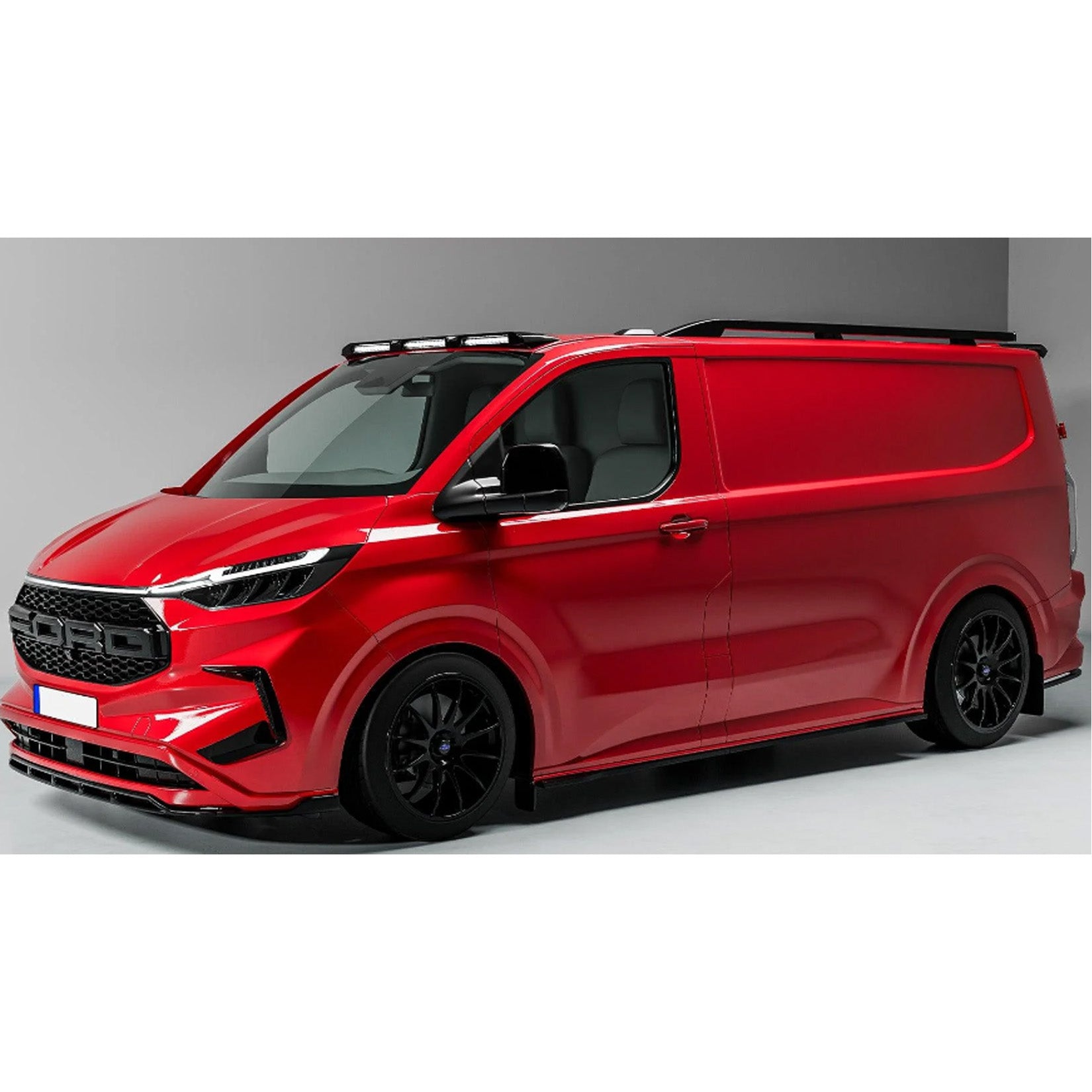 Ford Transit Custom 2024+ SWB Sport Style Roof Rails In Black