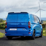 Ford Transit Custom MK2 2024 on V1 Rear Spoiler In Gloss Black For Barn Door