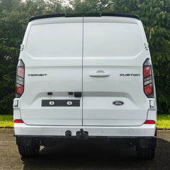 Ford Transit Custom MK2 2024 on V2 Rear Spoiler In Gloss Black For Barn Door