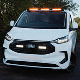 Ford Transit Custom MK2 2024 on Luminex Roof Light Pod With Amber Strobe Gloss Black