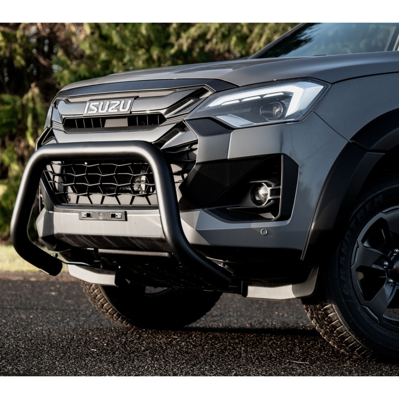 Isuzu D-Max 2024 On Misutonida EU Approved Front Bar In Black - 76MM