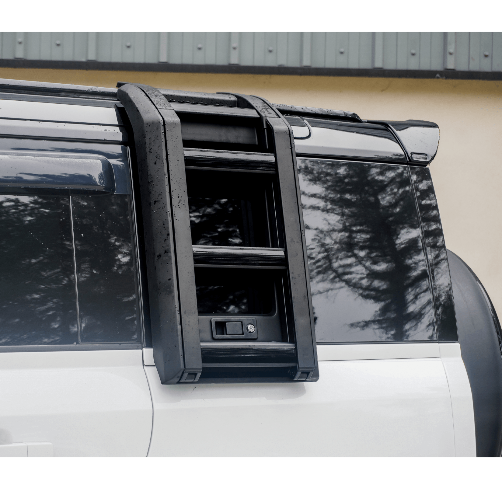 Land Rover Defender L663 90 / 110 / 130 2020 On Oem Style Side Roof Ladder Gloss Black