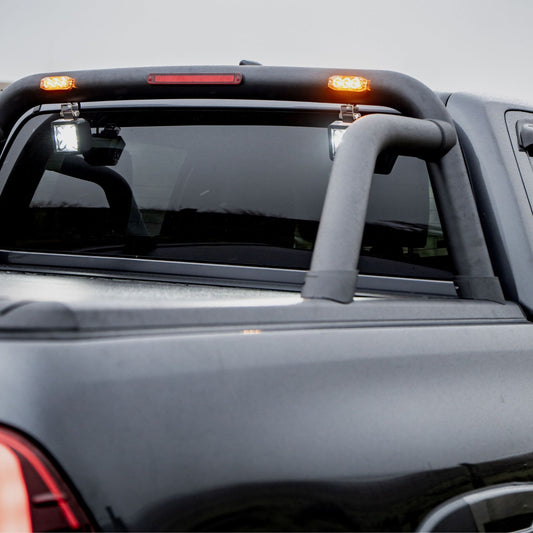 Nissan Navara Np300 / Ford Ranger / Toyota Hilux Double Cab - Ridgeback Roll Bar For Rtc In Black