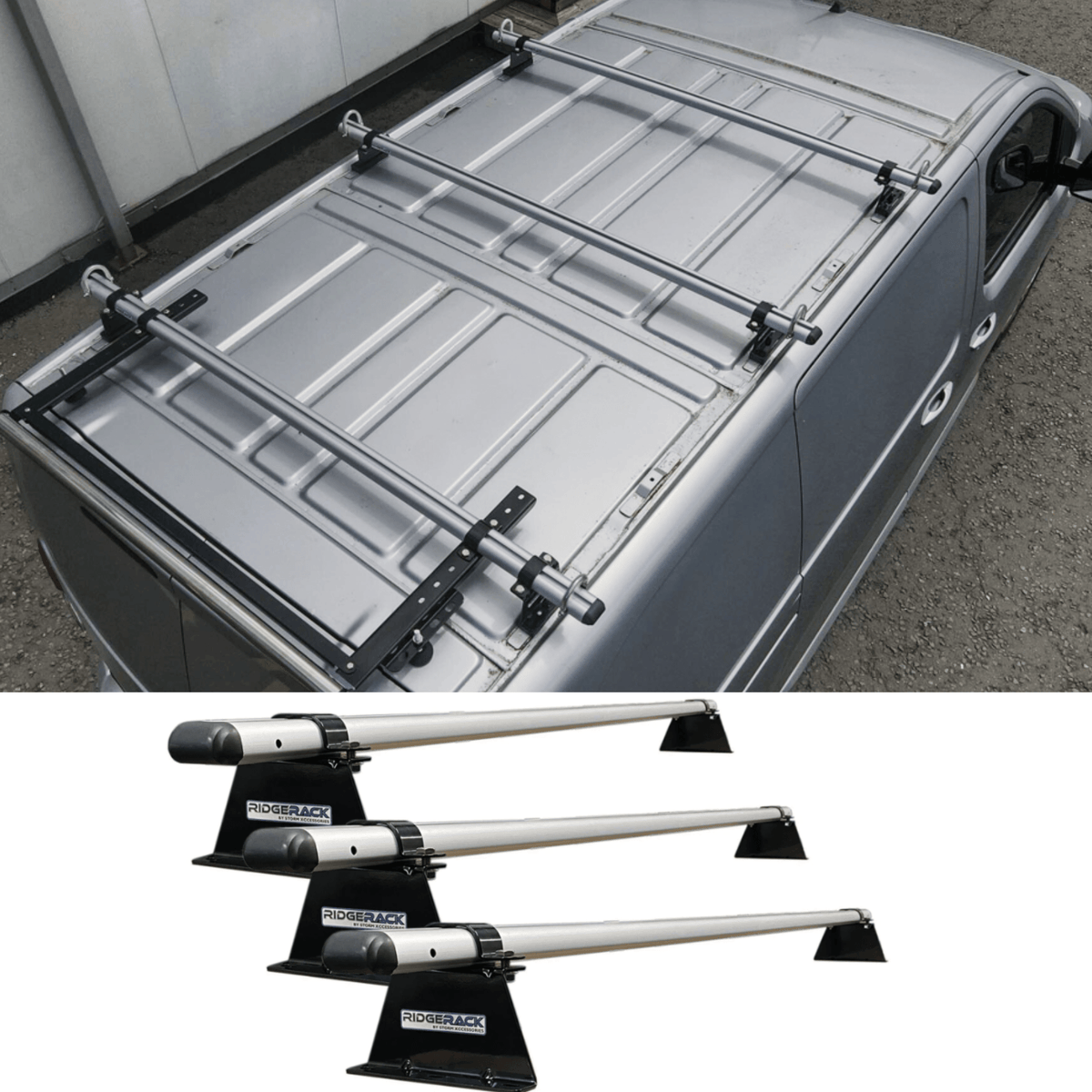 Proace 16on / Expert 16on / Vivaro 21on / Dispatch 16on - Ridgerack Roof Rack - 3 Bars Style