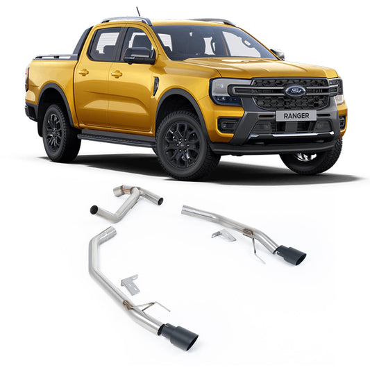 Ford Ranger T9 3.0 V6 Wildtrak Milltek Cat Back Raptor Style Exhaust System