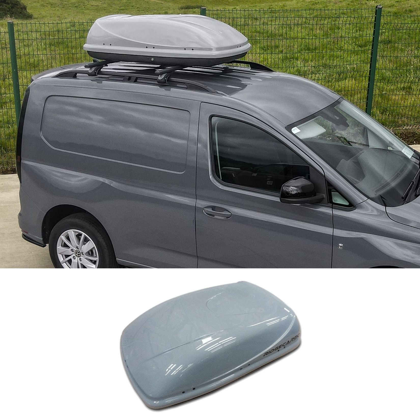 Ridgecargo Series 380l Roof Box In Grey - 1350 X 380 X 890mm