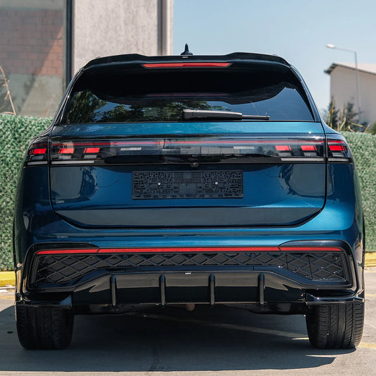 VW Tiguan R-Line MK3 2024 On Rear Spoiler In Gloss Black