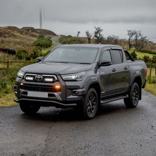Toyota Hilux Mk8 2016 On Stx Powder Coated Spoiler Bar - 70mm - Black
