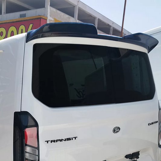 Ford Transit Custom 2023+ Trend & Limited Tailgate Rear Roof Spoiler - Gloss Black