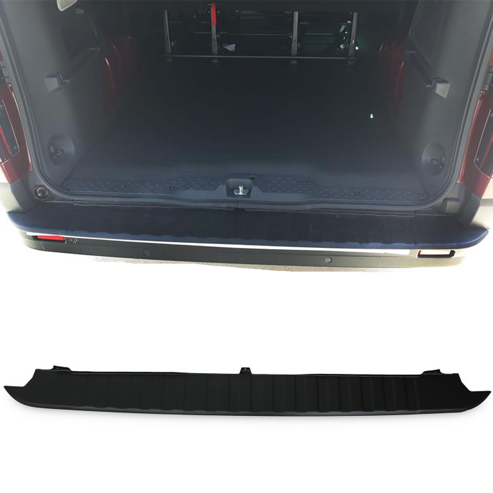 Renault Trafic 2014-2019 Rear Bumper Protector Cover In Black