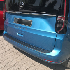 VW Caddy 2021 On V2 Rear Bumper Protector Cover In Black