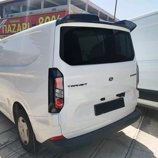 Ford Transit Custom 2023+ Trend & Limited Tailgate Rear Roof Spoiler - Gloss Black