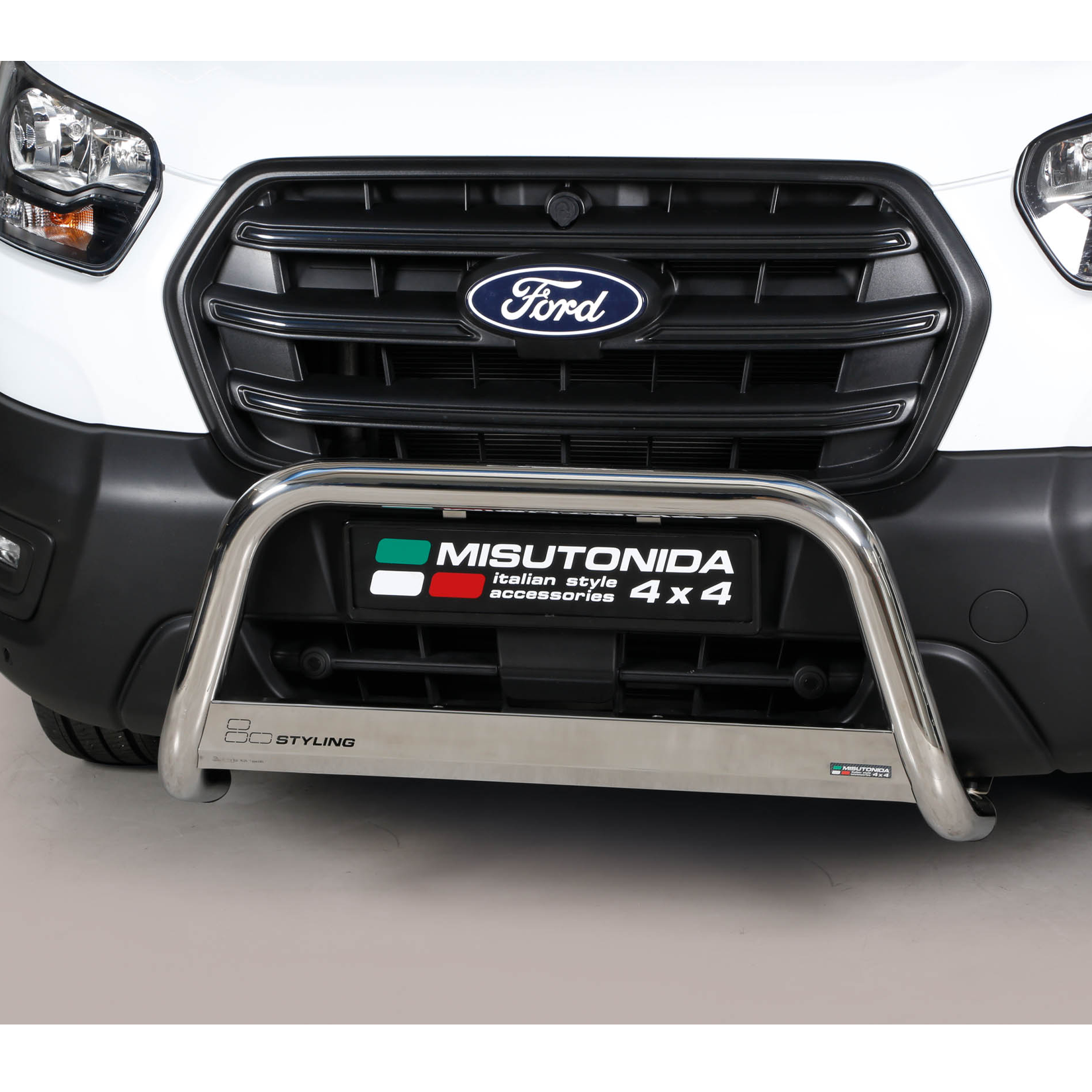 Ford Transit 2025 On Misutonida 63MM Front A-Bar In Stainless Steel