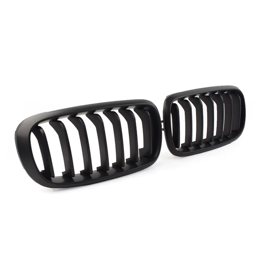 Bmw X5 F15 2013-2018 - Matte Black Front Grill - Solid Slat